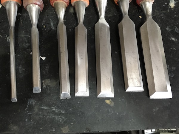 clean and refurbished chisels