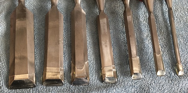 Hot Wax Dipped sharpened Chisels