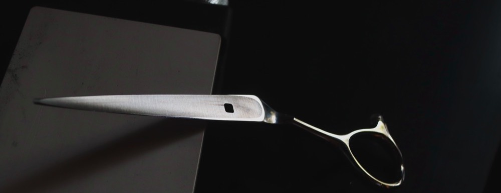 scissor blade and Whetstone